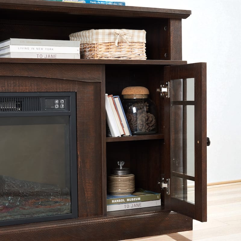 58.25" TV Stand for TVs Up to 65 Inches, Modern Entertainment Console with Open and Closed Storage and Cable Management