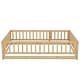 preview thumbnail 101 of 102, Montessori Floor Bed with Fence Guardrail and Removable Door Toddler Floor Wood Bed Frame for Kids Boys Girls Children's Room