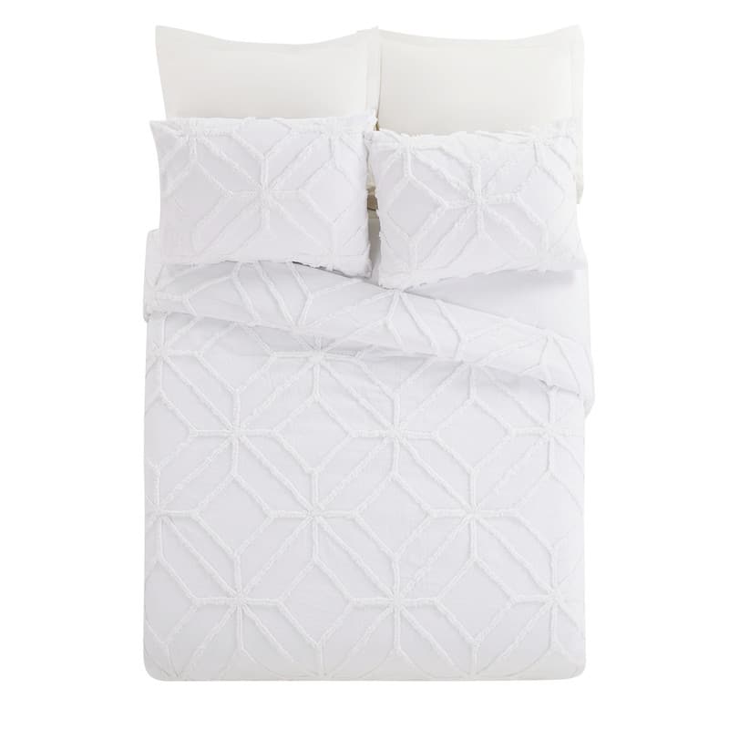 Trina Turk Tufted Chenille 3-Piece King Duvet Cover Set