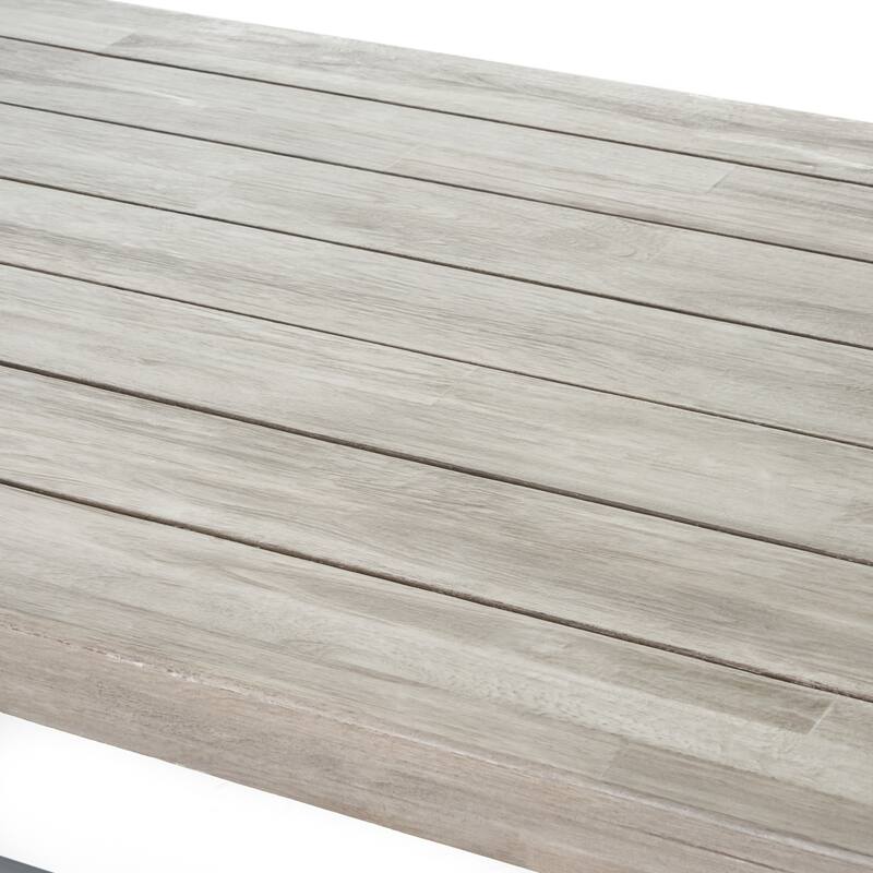 Christopher Knight Home Cooper Outdoor 6-Piece Rectangular Acacia Wood and Wicker Dining Set