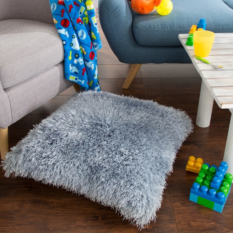 Oversized Floor or Throw Pillow Square Shag FauxFur by Windsor Home
