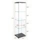 preview thumbnail 13 of 165, Glass Display Cabinet with Doors & Locks, Acrylic Shelves, Floor Standing Storage Showcase for Home or Office