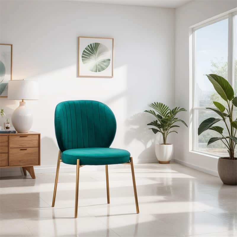 Contemporary Velvet Upholstery Dining Chair