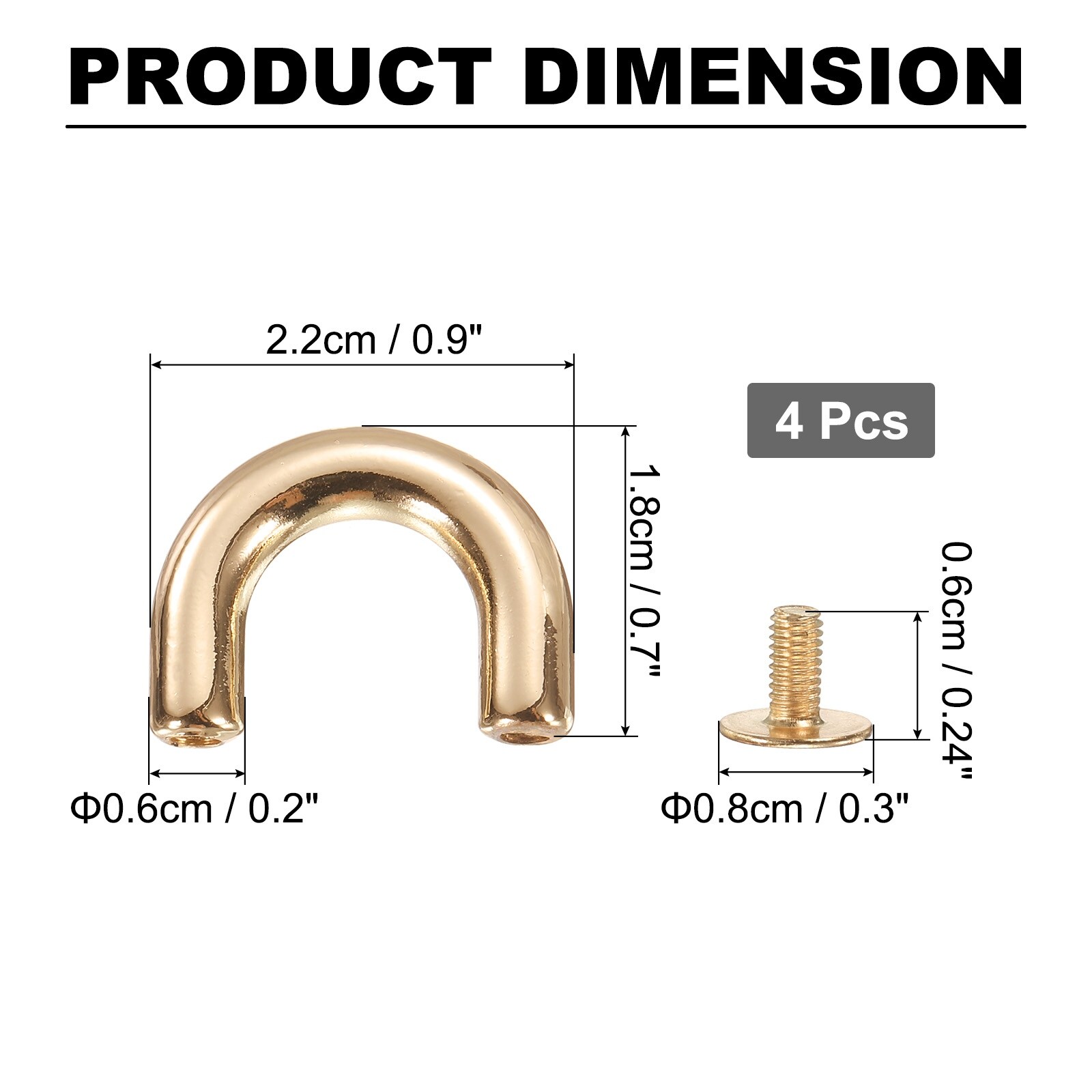 D Ring Spring Key Hooks Metal Keyring Clip Buckles Clasp Clamps