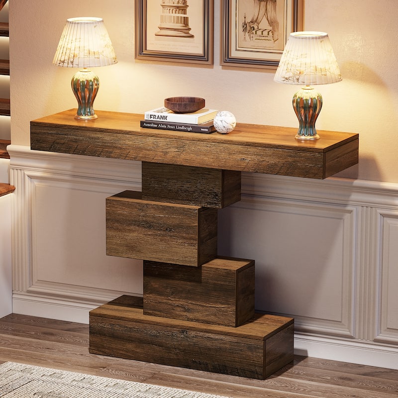 42.5 Inch Modern Narrow Console Sofa Table for Living Room - 11.8"D x 42.5"W x 31.5"H