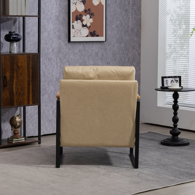 PU Metal Arm Chair