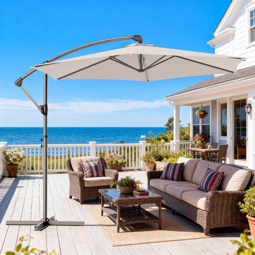 Outdoor 10FT Patio Offset umbrella for Garden