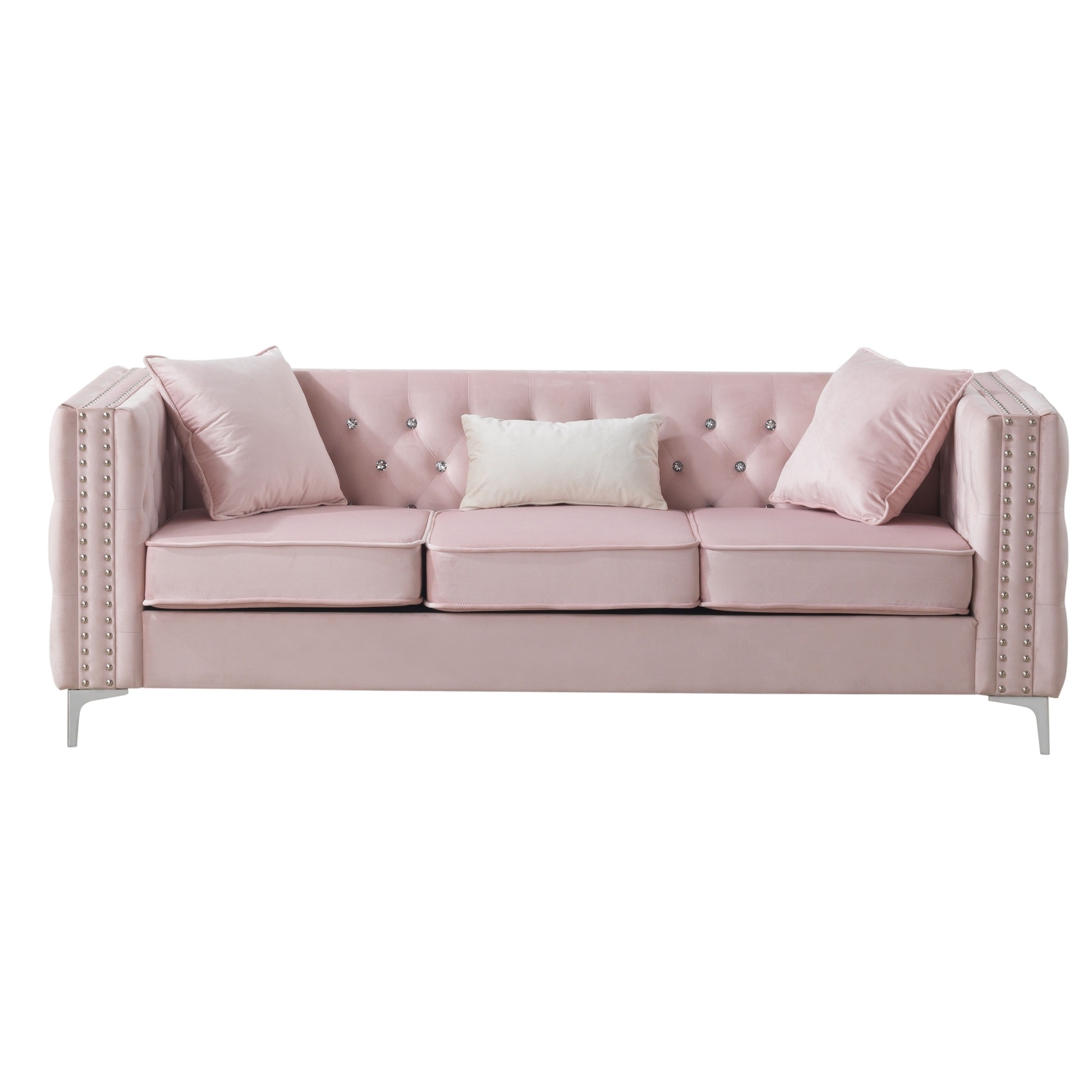 Glory Furniture Paige Tufted Velvet Sofa Option 3