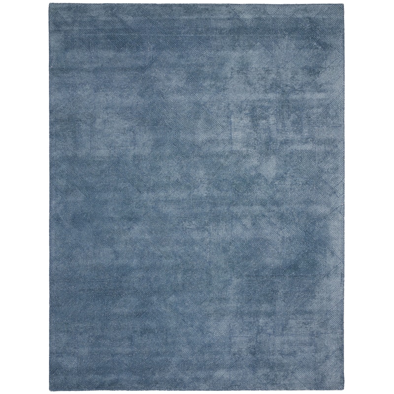 Michael Amini Abstract Linear Shimmer Area Rug