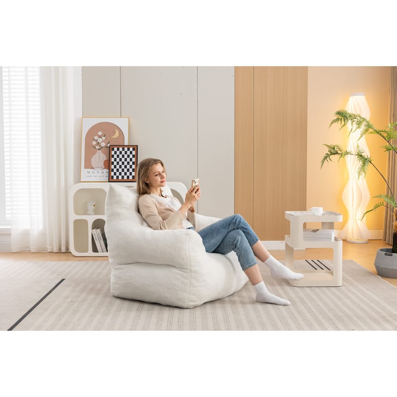 Modern 37" Upholstered Chaise Loungel Chair with High Quality Memory Sponge Filled