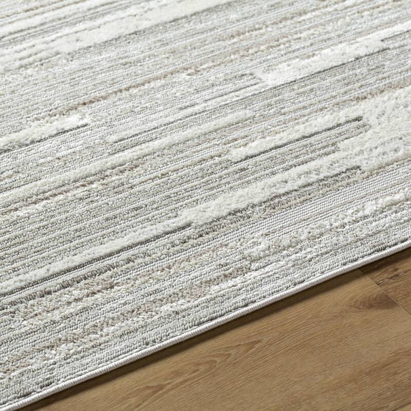 Livabliss Maguire Casual Abstract Striped Area Rug