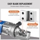 preview thumbnail 7 of 19, Electric Rebar Cutter Blade, Hard Hydraulic Rebar Blade Replacement Jaw Blades with Hexagon Screw and Spring Washer - 6 PCS