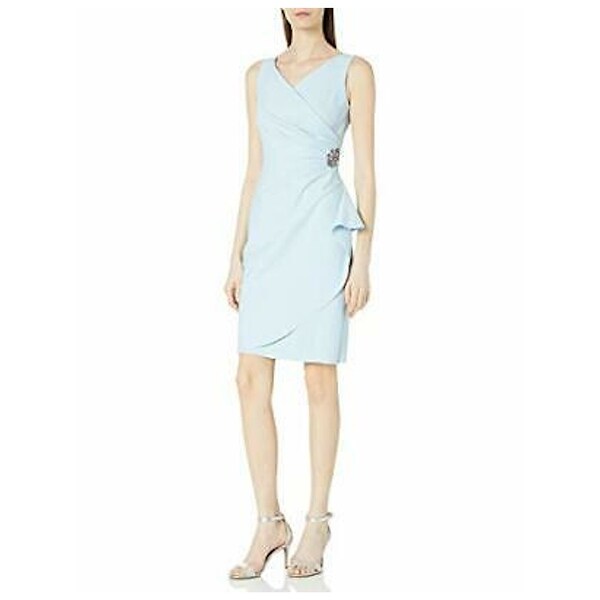 alex evenings blue dress