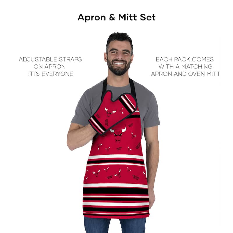 NBA Press Apron BBQ Mitt 2-piece Set