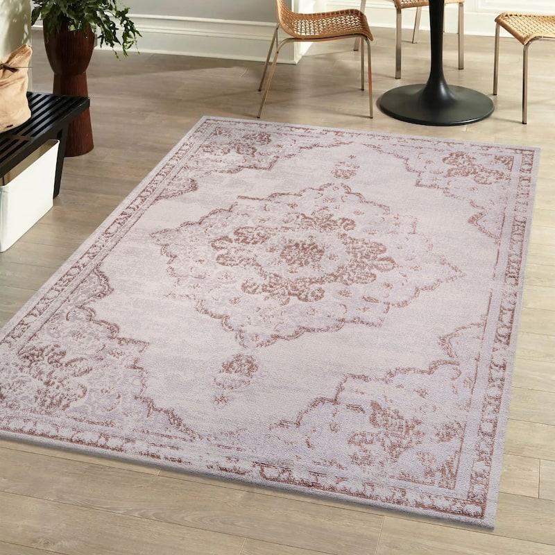 JONATHAN Y Rosalia Ornate Medallion Modern Area Rug
