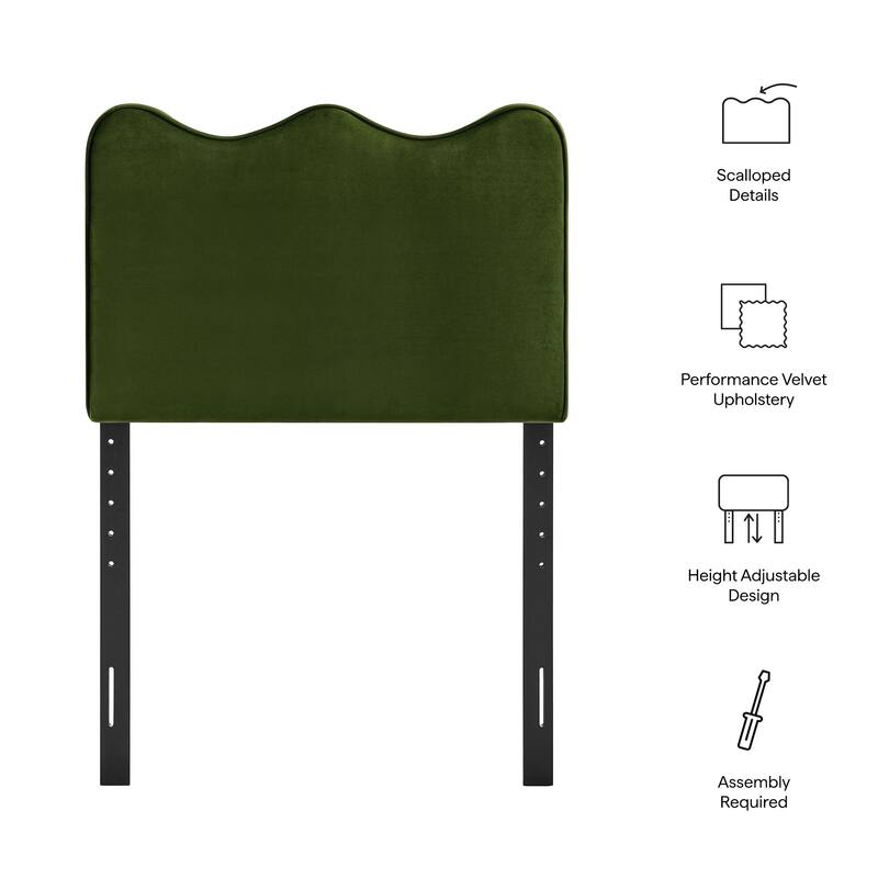 Athena Stain-Resistant Performance Velvet Headboard