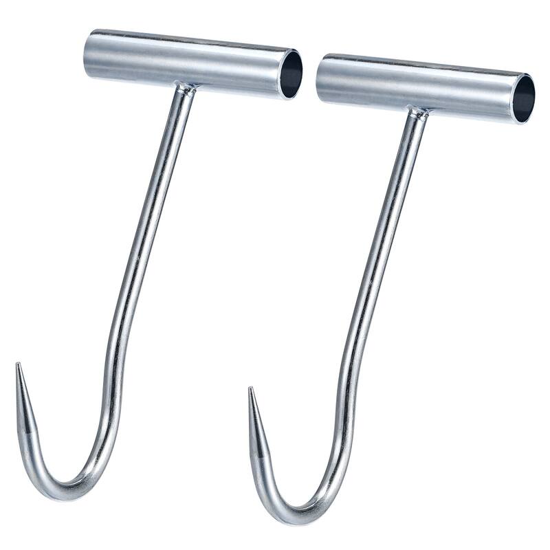 T-Handle Meat Boning Hooks, Stainless Steel T Hooks for Kitchen - Silver Tone