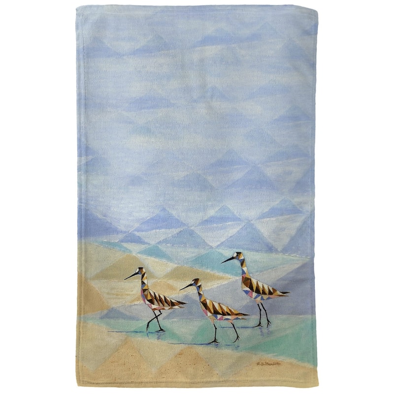 Geometric Sandpipers Kitchen Towel - 16x25