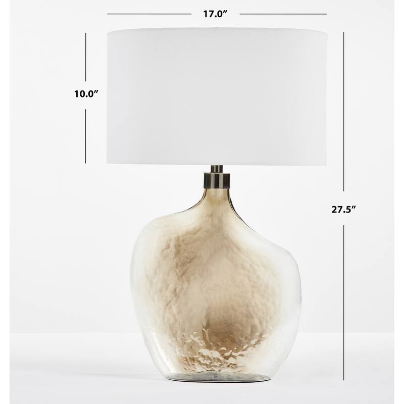 SAFAVIEH Lighting Timmie 27.5" Table Lamp - 17" W x 10" D x 28" H - 17Wx10Dx28H
