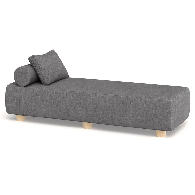 Jaxx Alvy Outdoor Sun Lounger - Luxurious Sunbed with Wood Feet Sunbrella