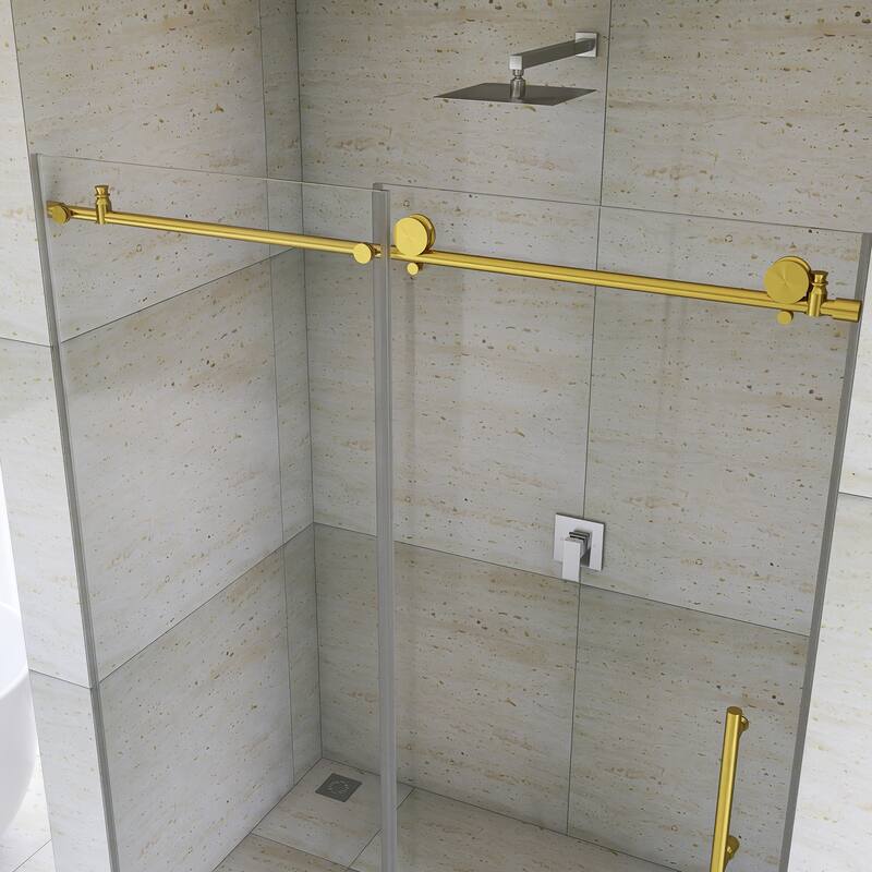 60" x 76" Sliding Frameless Shower Door - 60'' x 0.31'' x 76''