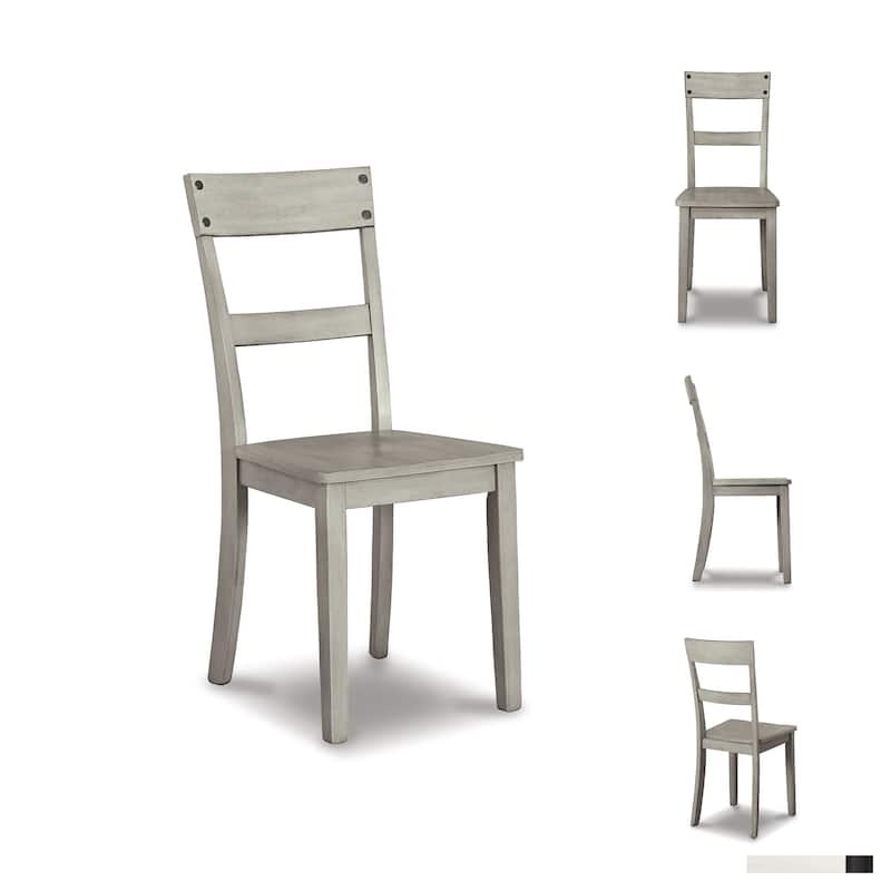 Loratti Rustic Grey Wash Dining Room Chair (Set of 2)
