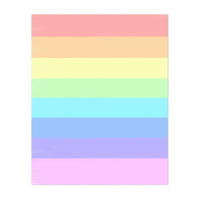 Unicorn pastel stripes Painting Rainbow Summer Art Print/Poster - Bed ...
