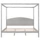 preview thumbnail 9 of 20, King Size Canopy Platform Kids Bed Frame with Headboard & Support Legs, Safety Guaranteed, Easy to Assemble, Grey Wash