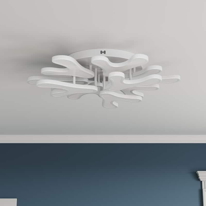 Creative Multi Branch Shape LED Semi Flush Mount Ceiling Lamp
