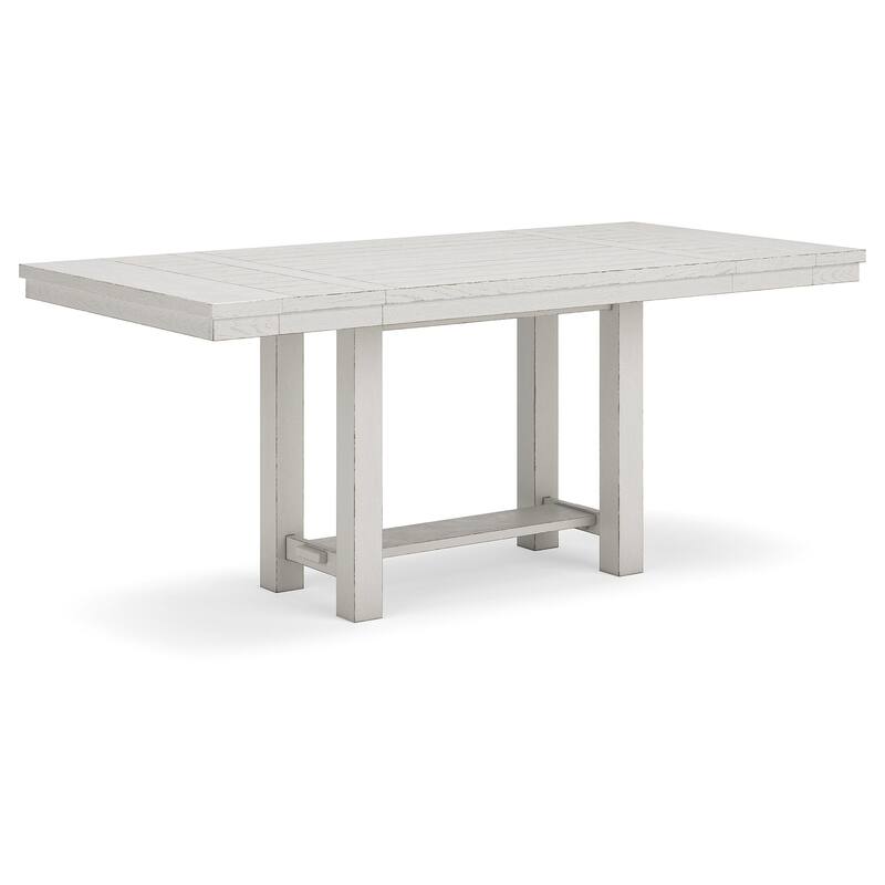 Signature Design by Ashley Robbinsdale Gray/White Counter Height Dining Table and 6 Bar stools