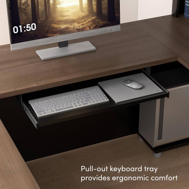 Bestar Connexion U-shaped Workstation Desk Kit