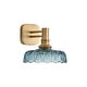 preview thumbnail 2 of 3, Vintage bulb light glass wall sconce blue bedroom light - N/A