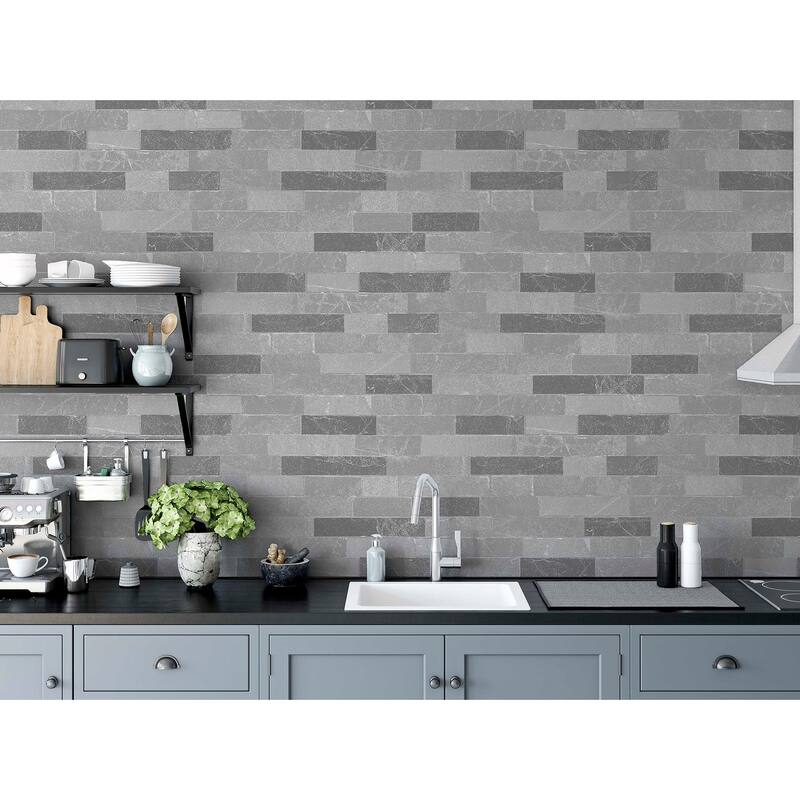 Arthouse Mortimer Grey Brick Wallpaper