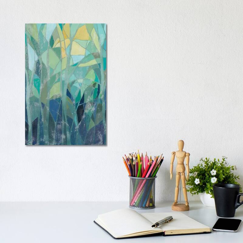 iCanvas "Stained Glass Forest I" by Grace Popp Canvas Print - 12x8x0.75