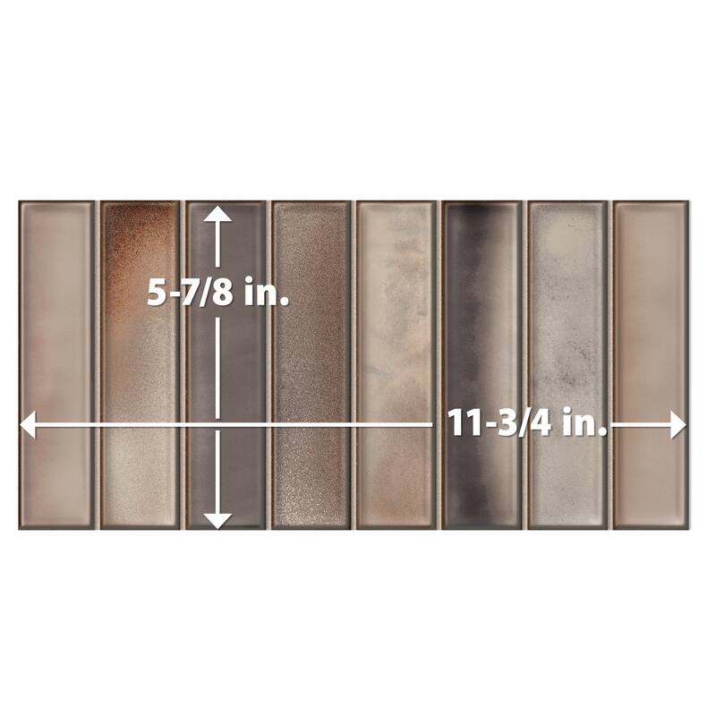 Merola Tile Borealis Greige 5-7/8" x 11-3/4" Ceramic Wall Tile