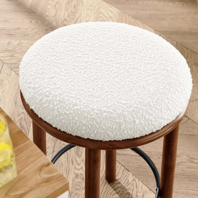 Fable Boucle Fabric Counter Stools - Set of 2