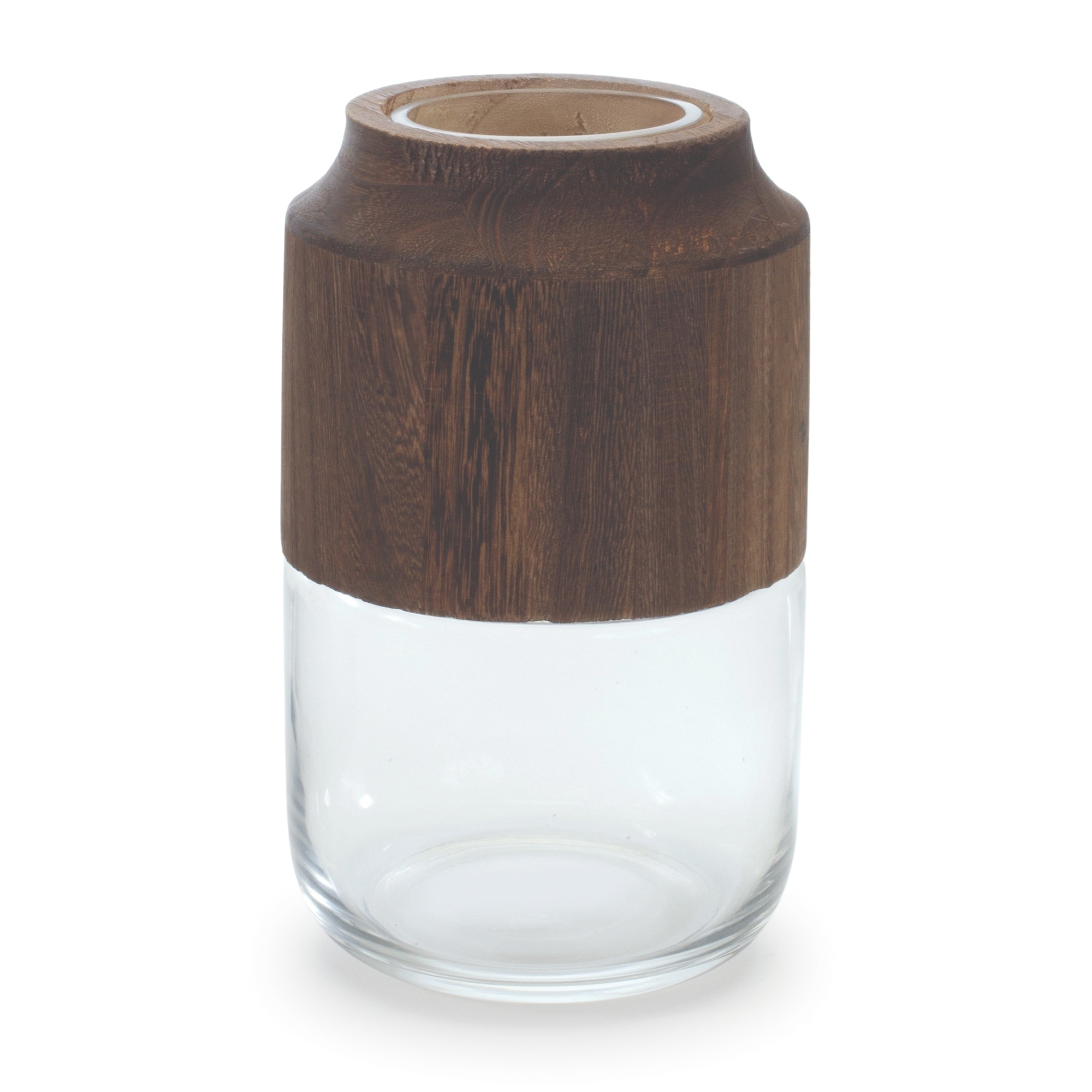 Glass Vase with Wood Accent 9