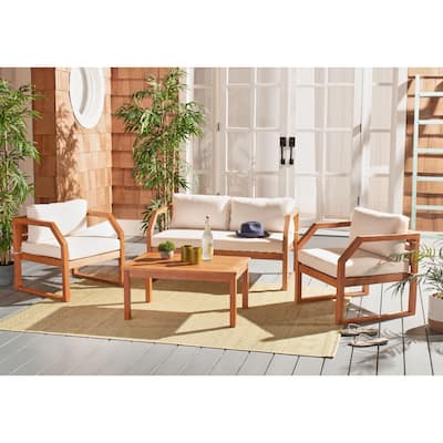 SAFAVIEH Outdoor Living Dren 4-piece Living Set.