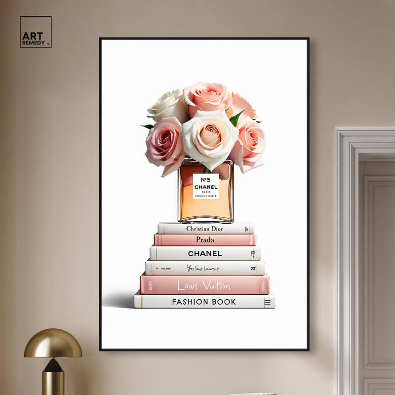 Rose Reads Rouge Canvas by Art Remedy