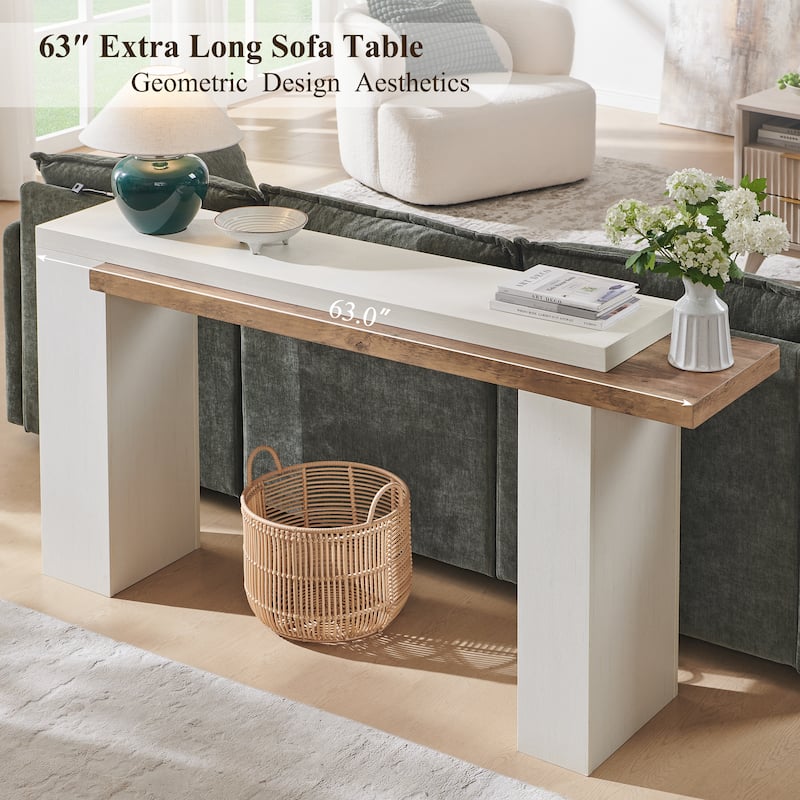 Modern Entryway Table, Wood Sofa Table Behind The Couch, Narrow Table
