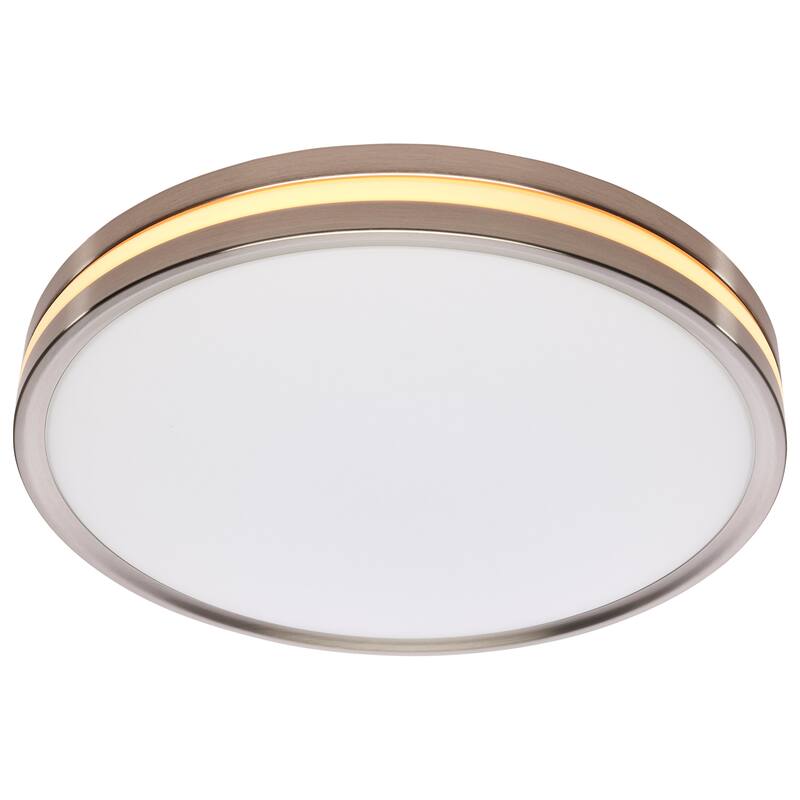 15 Inch Surface Mount with Night Light 5 CCT Selectable Brushed Nickel Finish - Brushed Nickel