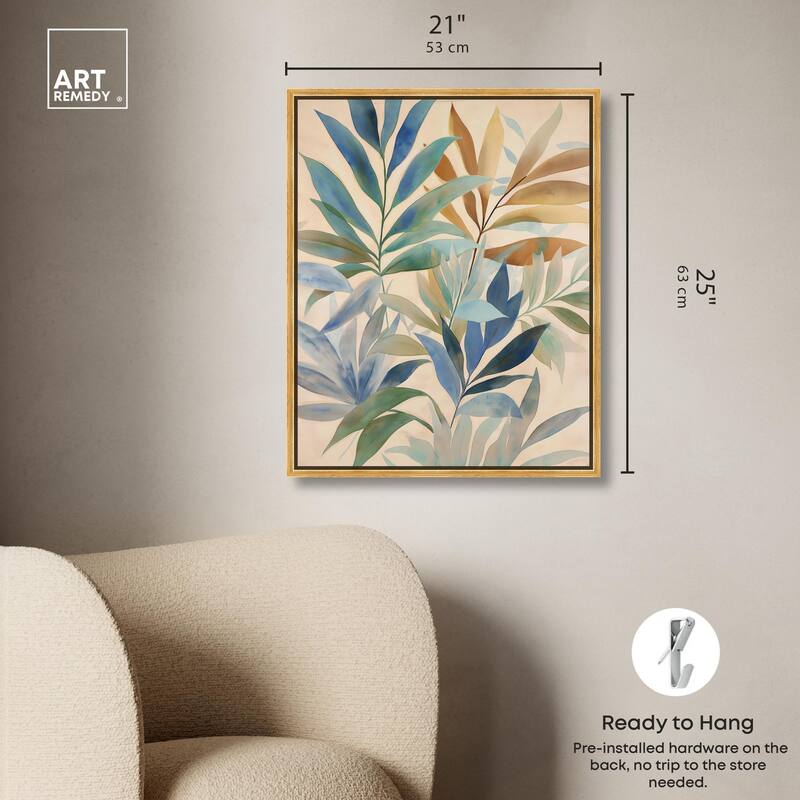Leaf Labyrinth II Canvas by Art Remedy