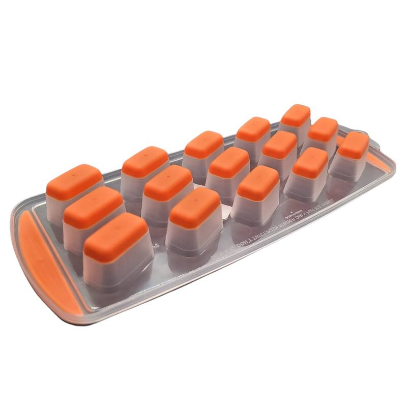 Handy Housewares 15 Rectangle Cube Flexible Silicone Bottom Push-Out Ice Cube Tray