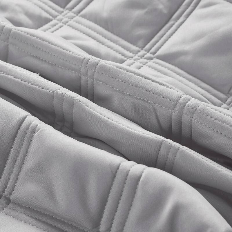 Down Alternative Quilted Oversized Charleston 3 Piece Comforter Set