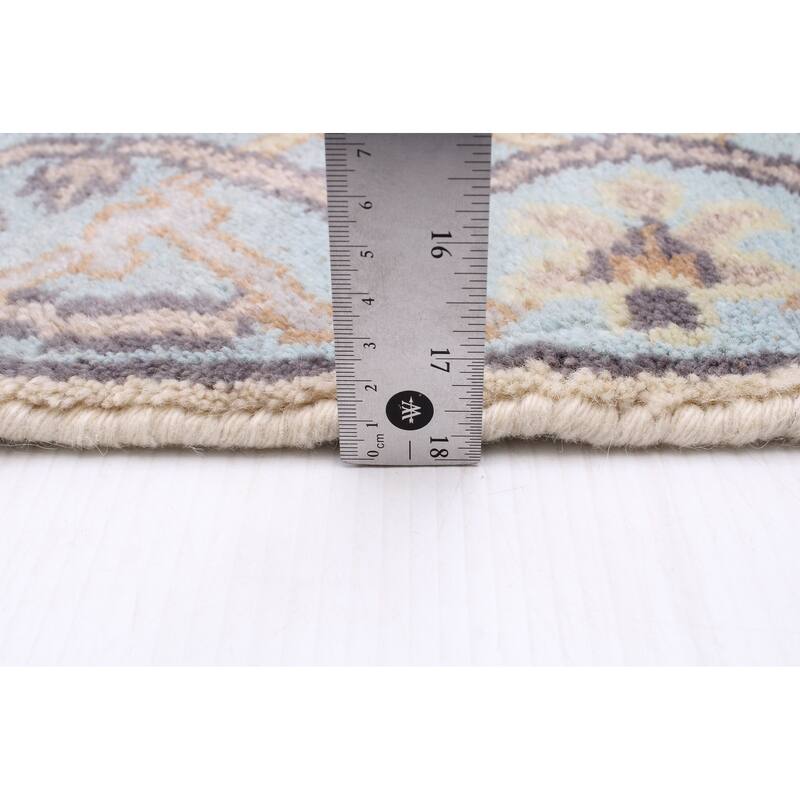 ECARPETGALLERY Hand-knotted Royal Oushak Cream Wool Rug - 2'7 x 7'10