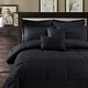 preview thumbnail 5 of 7, 10 Piece Black Plaid Comforter Set Bed In A Bag