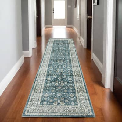 HomeRoots Oriental Traditional Runner Area Rug