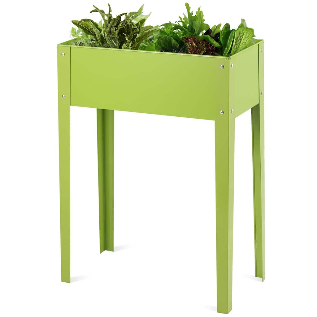 Costway 24'' x12'' Outdoor Elevated Garden Plant Stand Raised Tall - 40''x12''