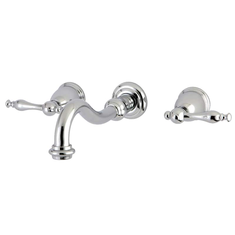 Kingston Brass Vintage Two-Handle 3-Hole Wall Mount Bathroom Faucet