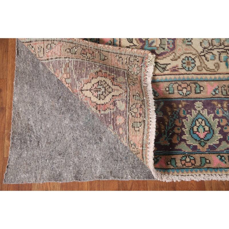 Tabriz Persian Vintage Area Rug Handmade Wool Carpet - 6'7" x 9'6"